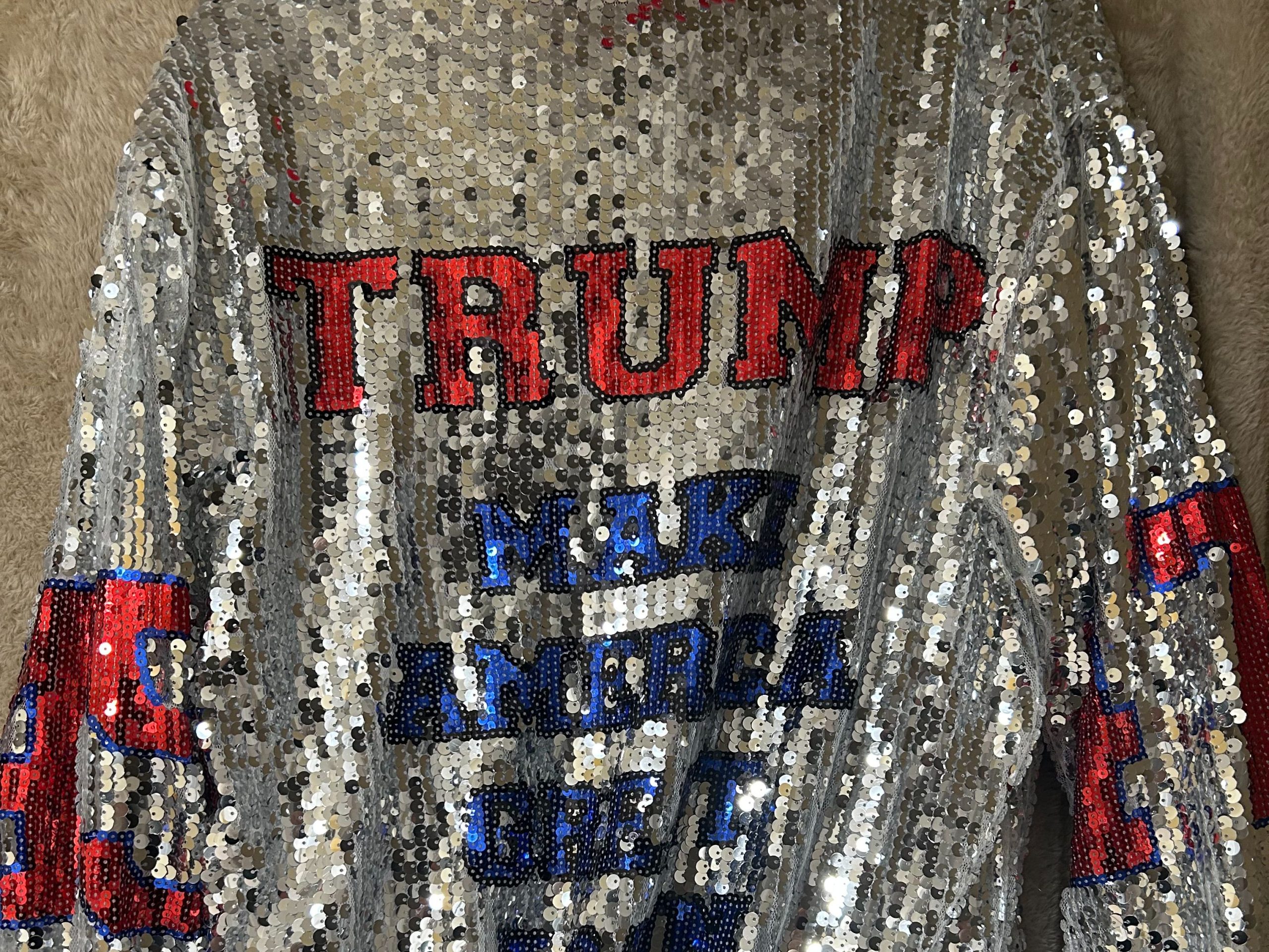 Bling MAGA Silver Jacket