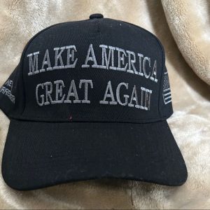 Hat/MAGA (Black on Black)