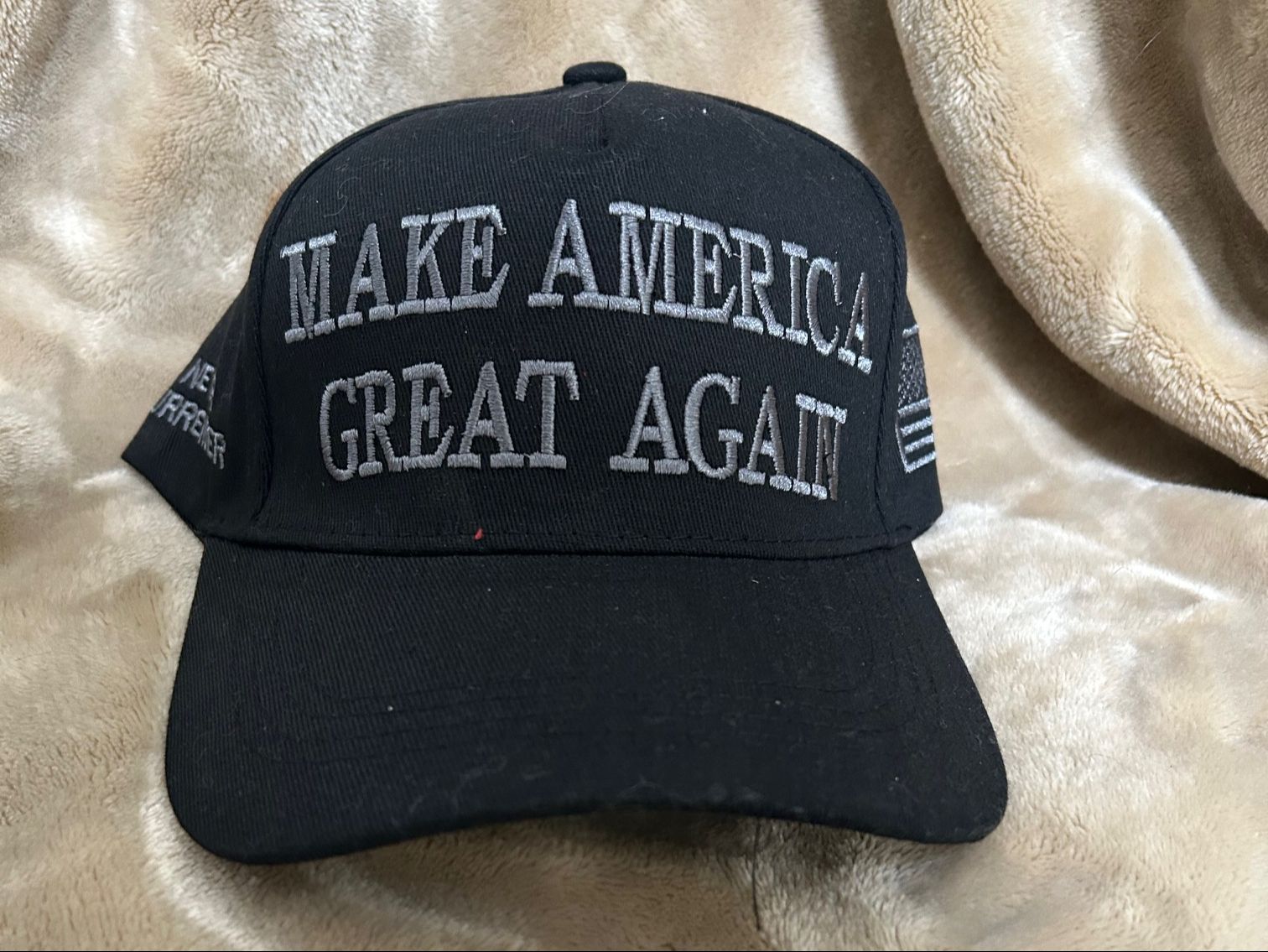 Hat/MAGA (Black on Black)