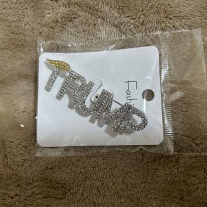 Jewelry:  Trump with Hair Pins (Silver)