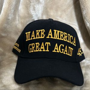Hat, MAGA (Black with Gold Lettering)
