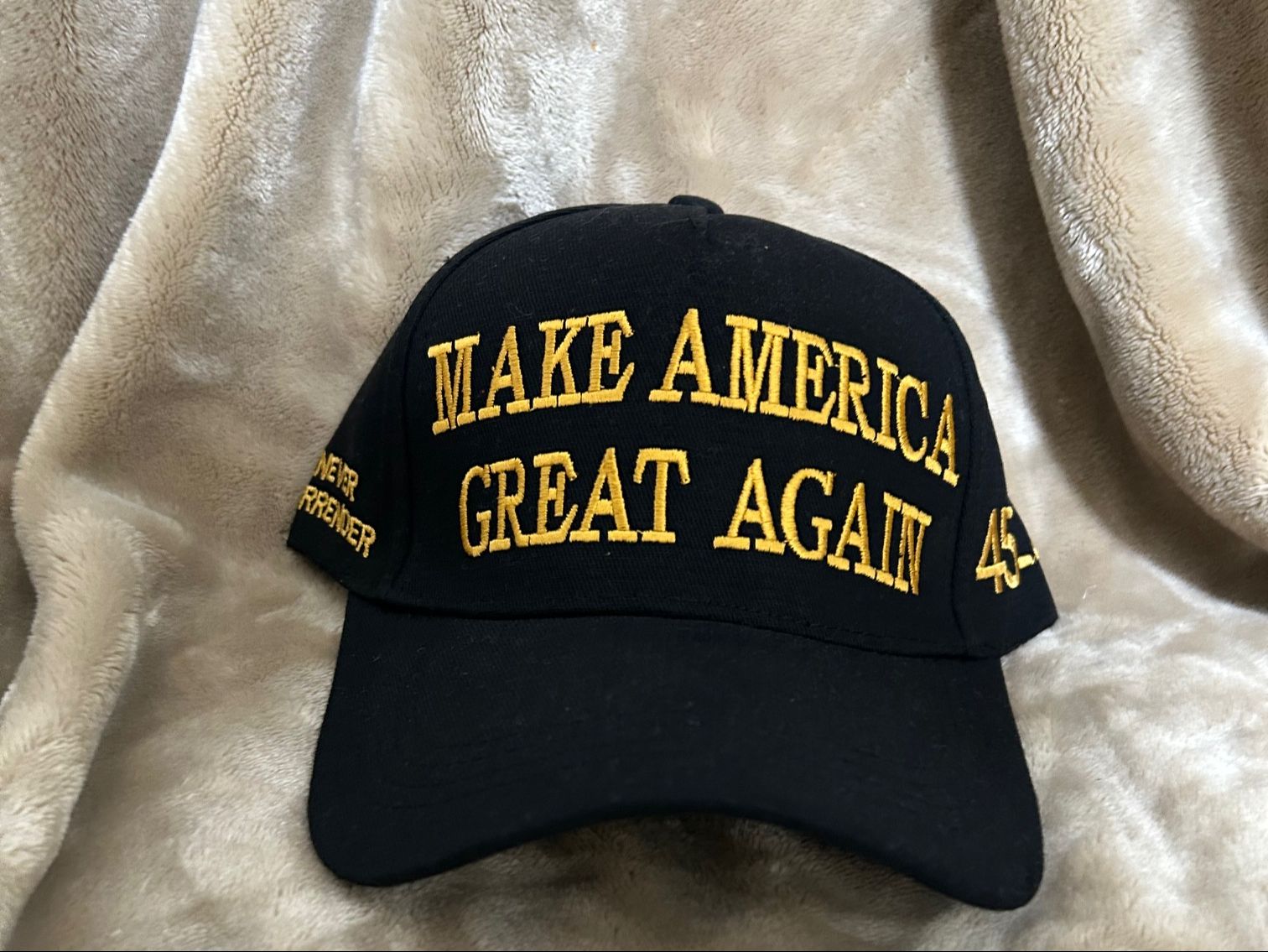 Hat, MAGA (Black with Gold Lettering)