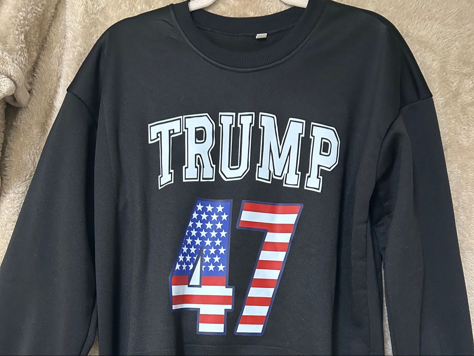 Sweatshirt, Trump 47, Size L