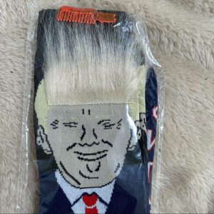 Trump Socks with Hair