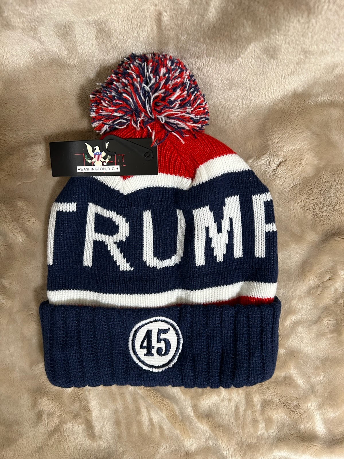 Hat:  Trump 45 (Red, White and Blue)